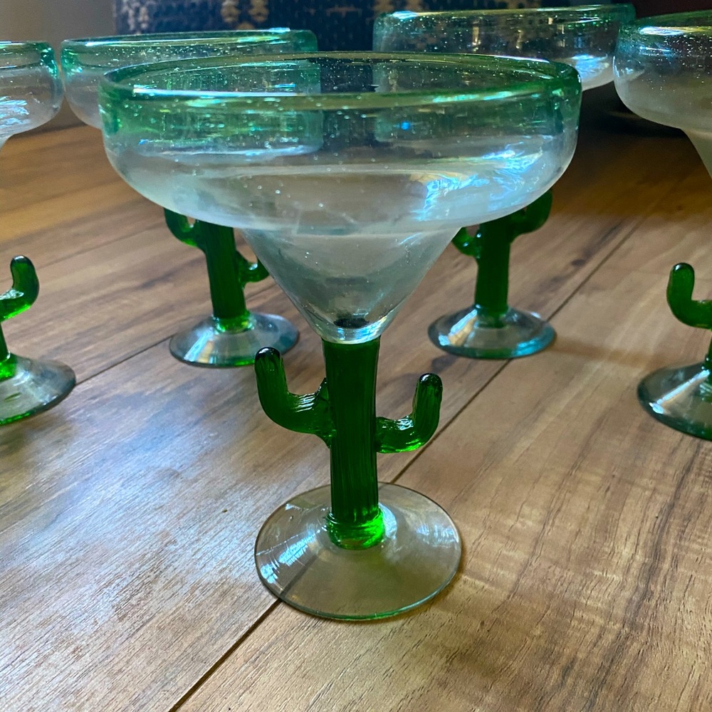Cactus 🌵 Margarita Glasses!